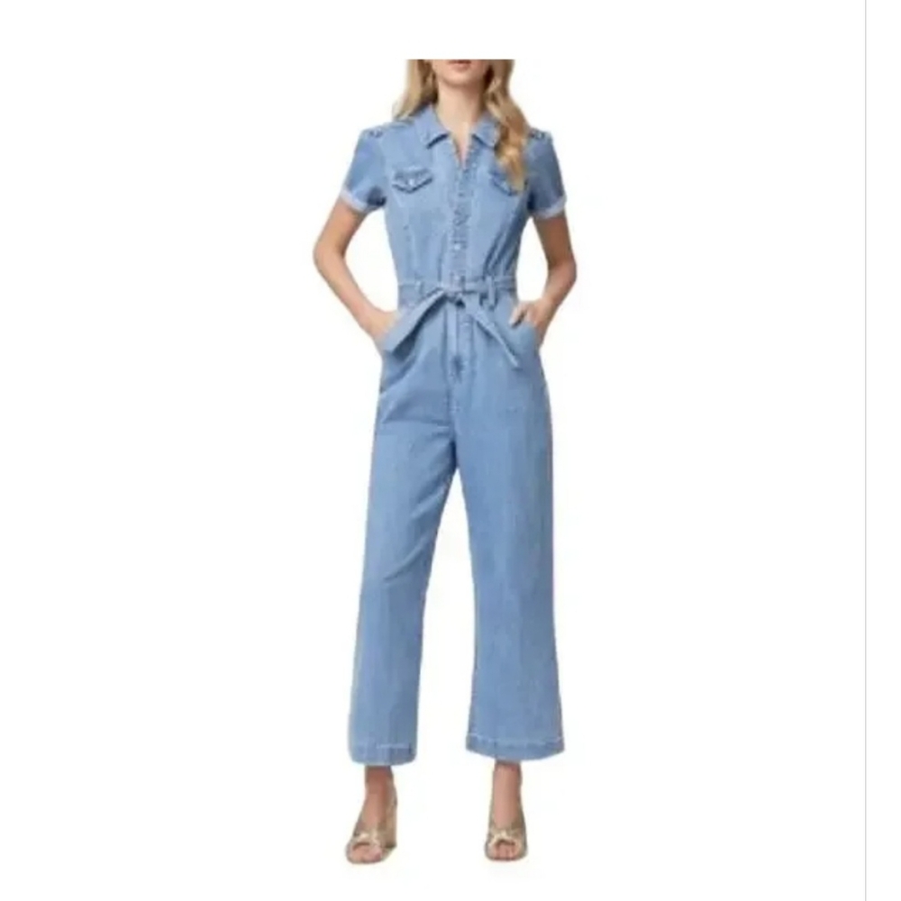 NWT Paige Denim Jumpsuit with Belt